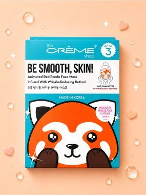 🫧 2/35$ K-Beauty • NWT Korean Skincare Red Panda Face Masks Set of 3 Sheets